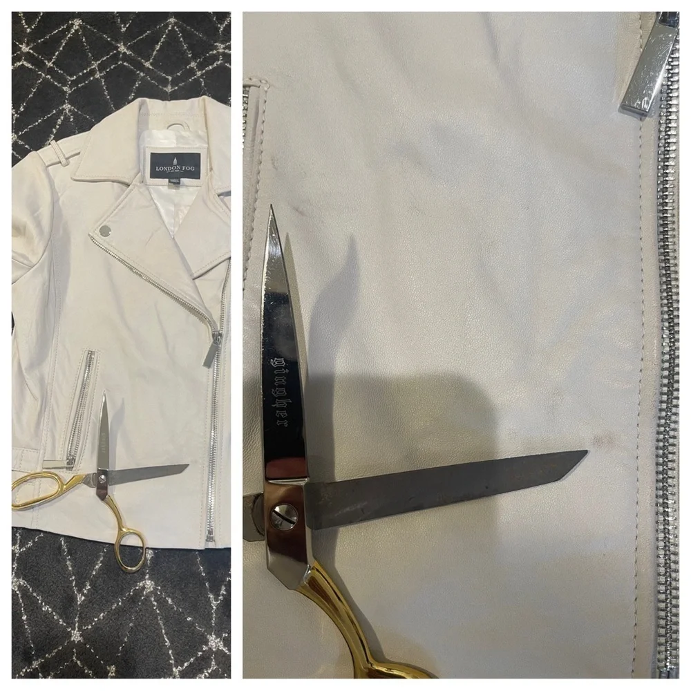 LONDON FOG LEATHER MOTTO JACKET